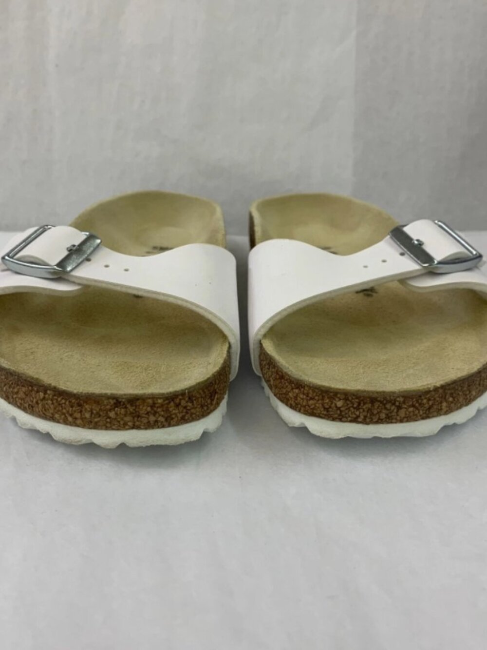 Birkenstock Madrid White Birko-Flor Narrow Width Sandals